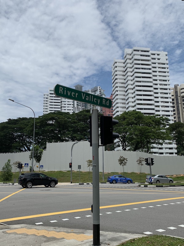 River Valley Street Signage Where Irwell Hill Residences Condo at Irwell Bank Road River Valley by CDL
